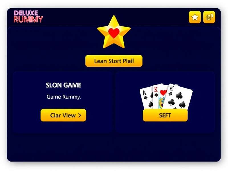 Deluxe Rummy Star Game Interface